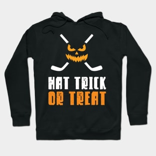 Hat Trick or Treat Hockey Halloween Hoodie